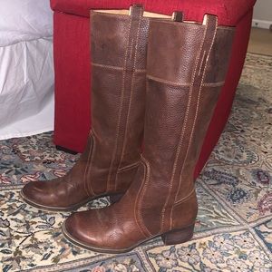 Equestrian style full leather riding boots